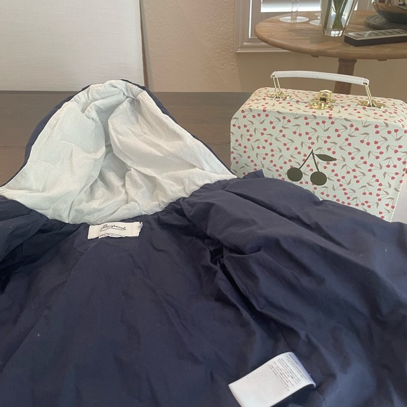 Bonpoint Navy and White Polka Dot Fabric - Picture 5 of 5